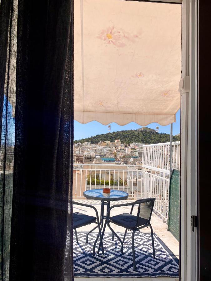 Apartment With Beautiful View Of Lycabettus Atenas Exterior foto